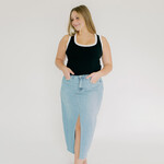 entro Contrast Piping Ribbed Tank Top