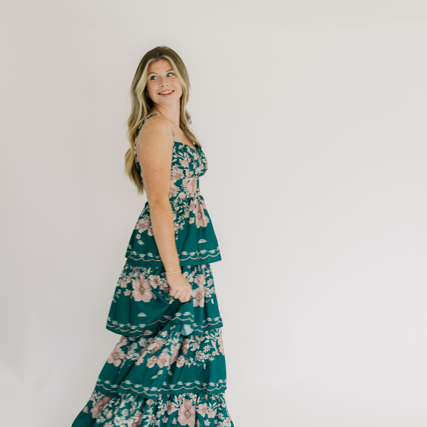 Floral Tiered Maxi Dress