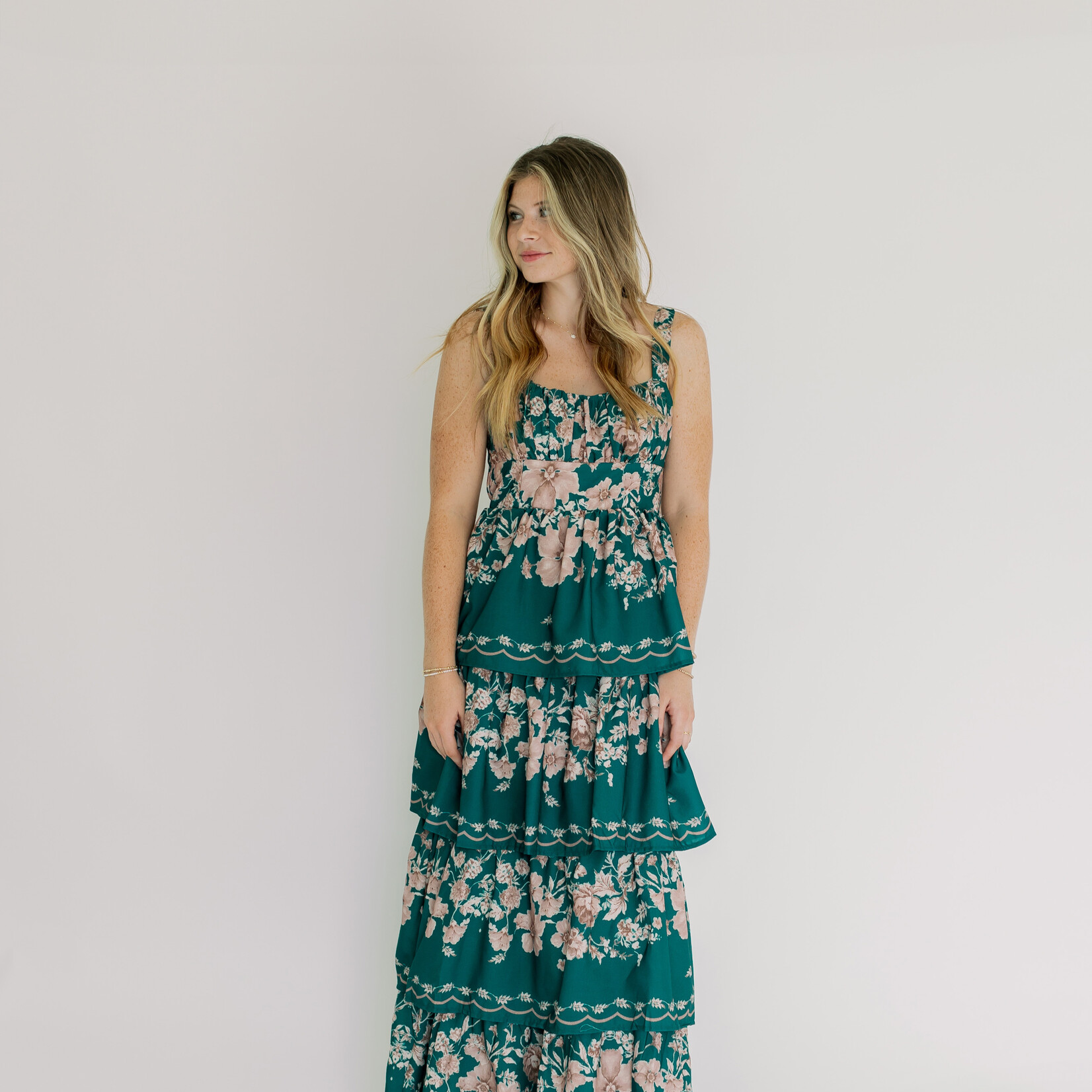 Floral Tiered Maxi Dress