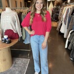 entro High Neck 3/4 Sleeve Blouse