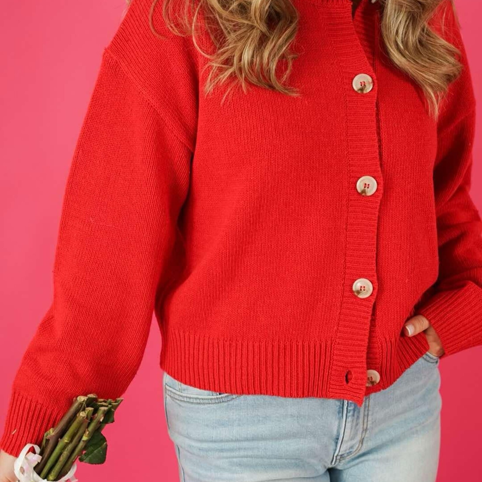 all:row Button Down Lucy Cardigan