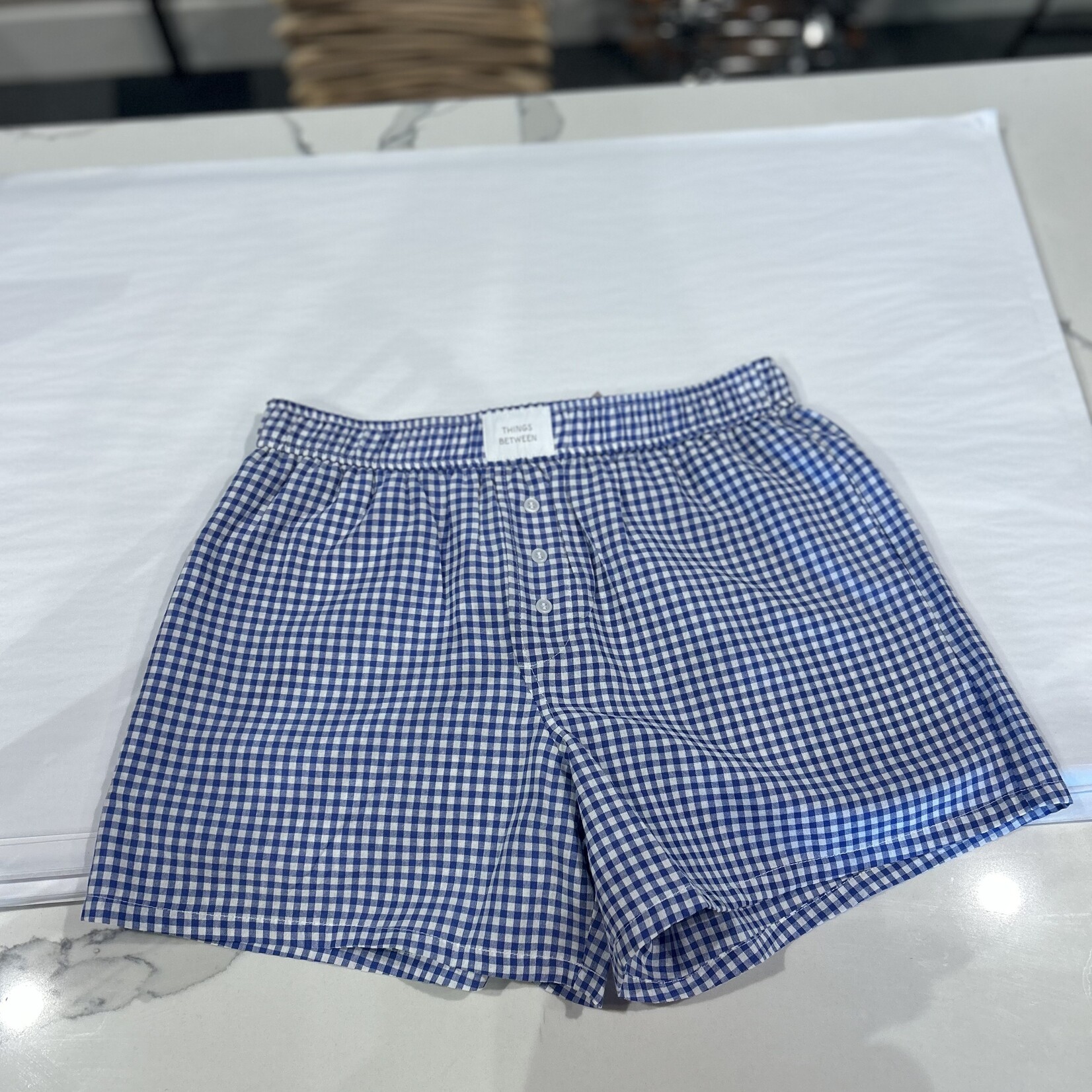 Things between Gingham Boxer Shorts