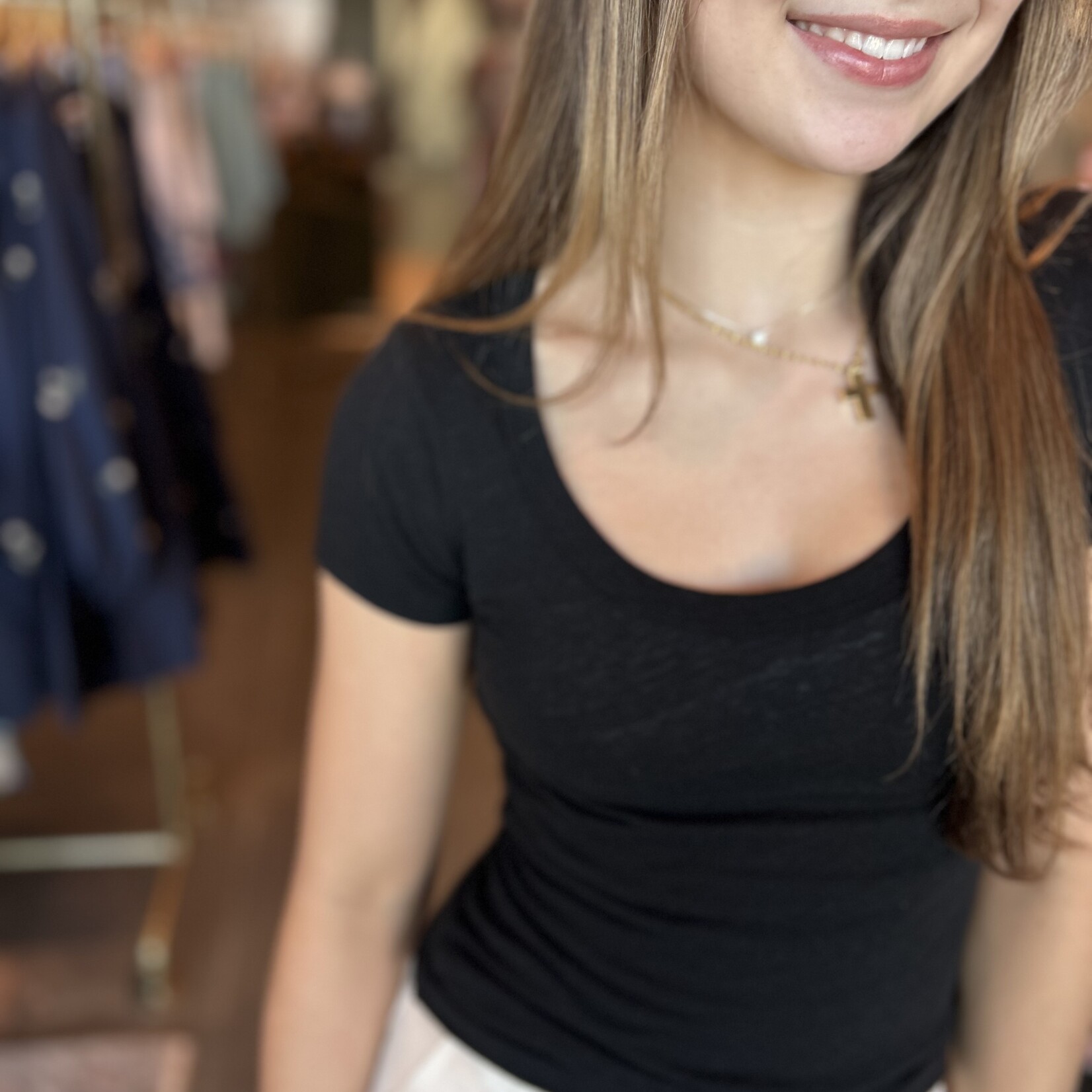 project social t Dixie Scoop Neck Tee