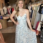 Floral Print Flare Midi Dress