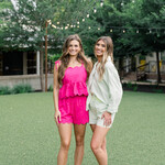 entro Scallop Hem Shorts Set