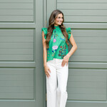 thml Flutter Sleeve Floral Top
