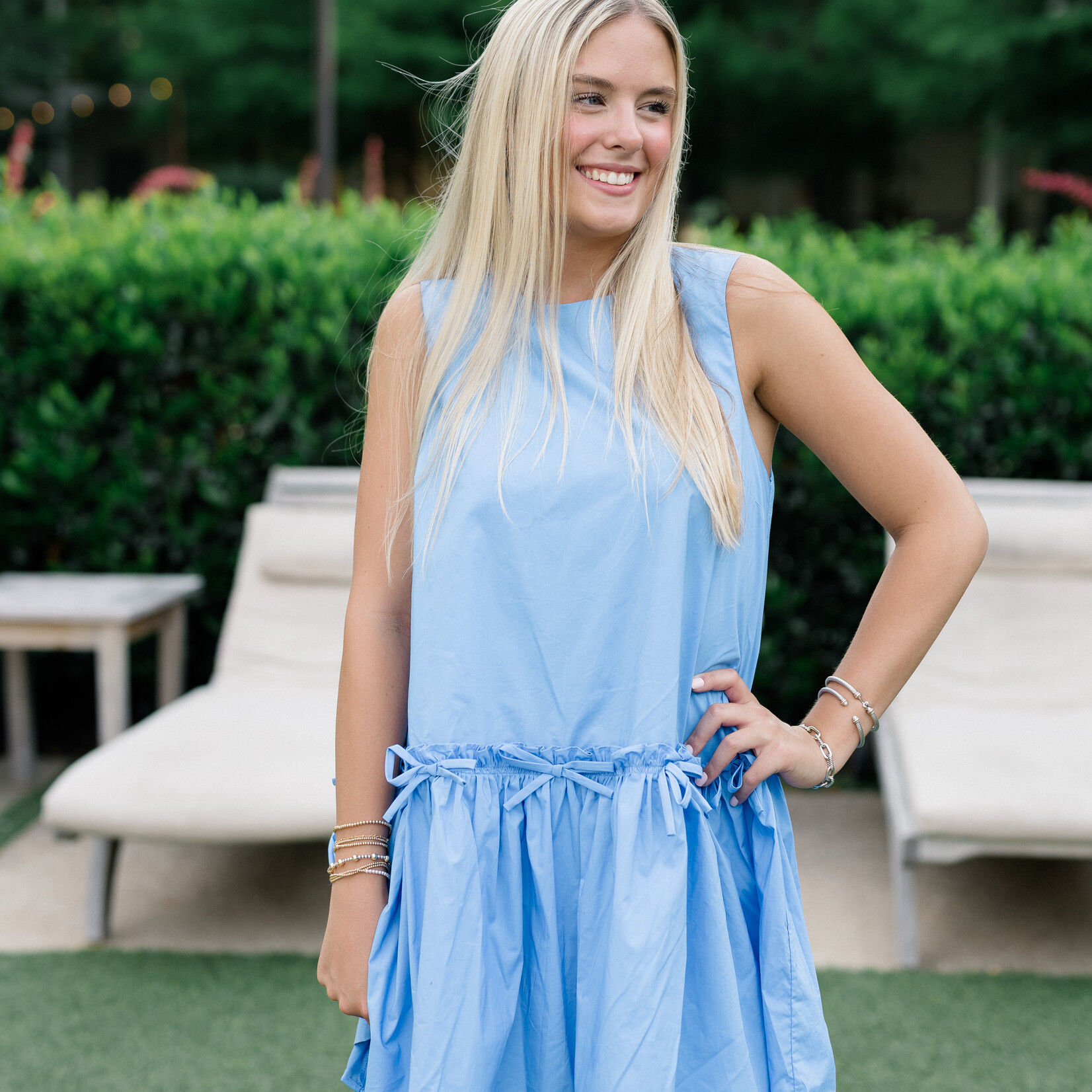 Ribbon Detail Mini Dress