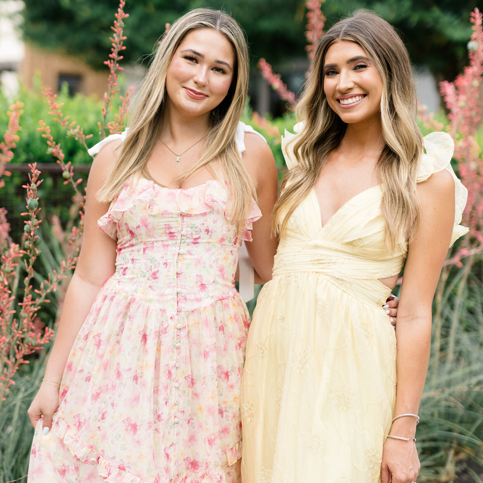 storia Floral Detail Whimsical Sleeve Dress
