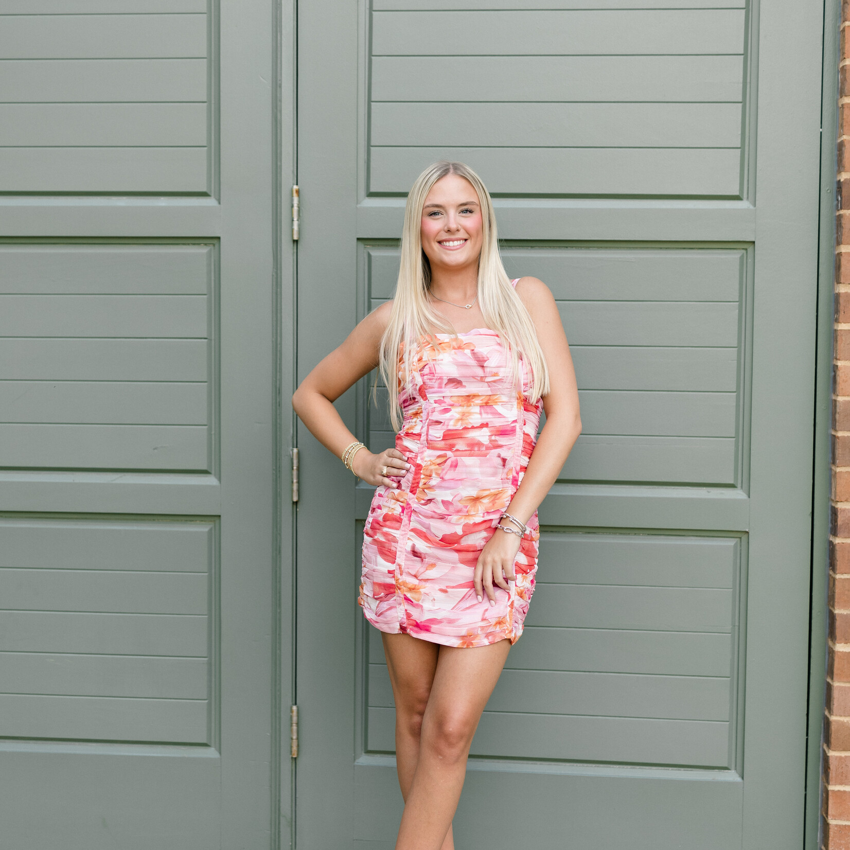 storia Ruched Detail Mini dress