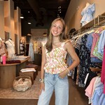 Floral Print Flutter Top