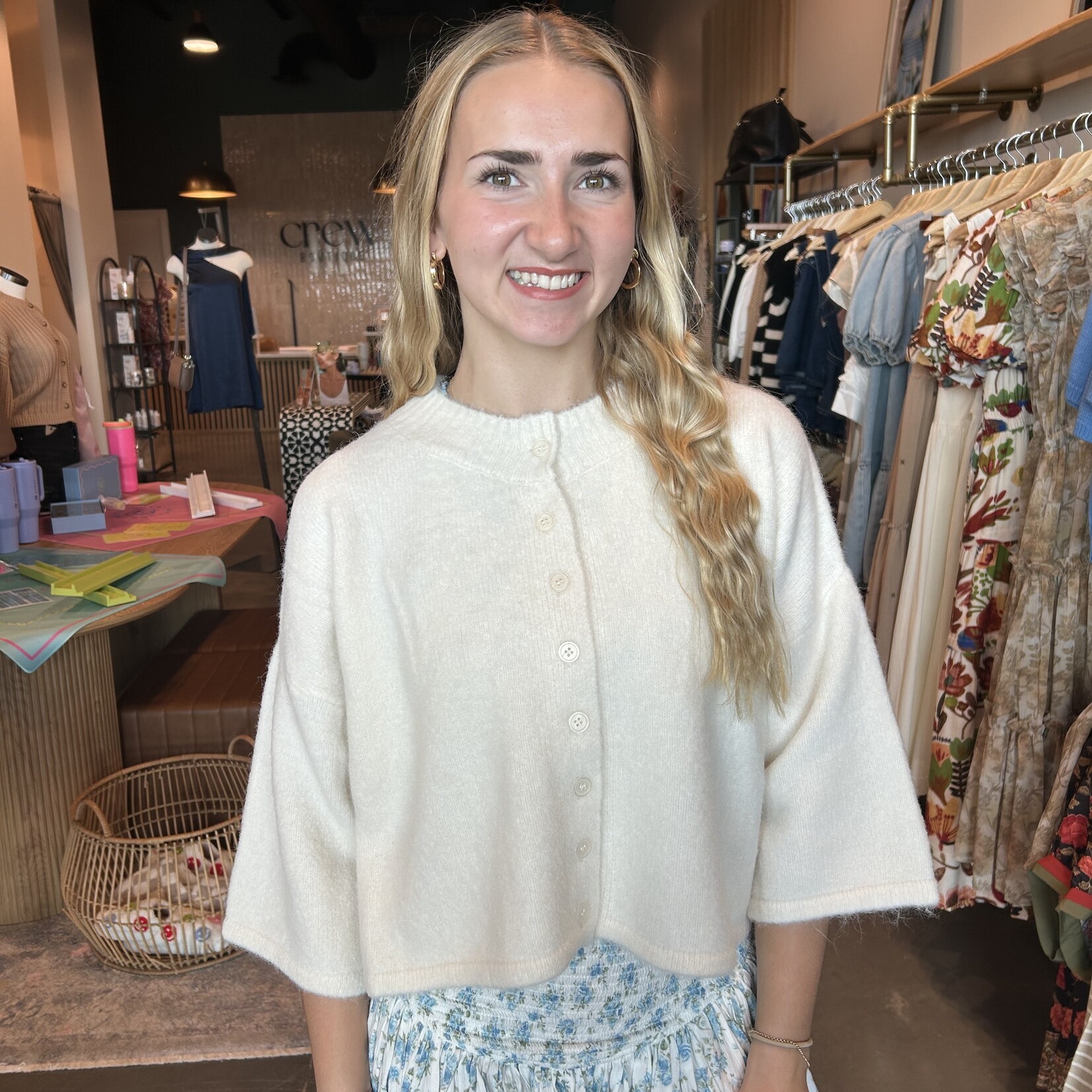 3/4 Sleeve Cozy Cardigan