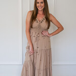 miou muse Embroidered Detail Skirt Set