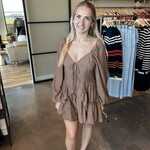 promesa Long Sleeve Ruffle Detail Romper