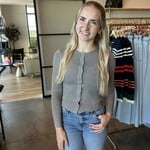 Knit Button Up Top