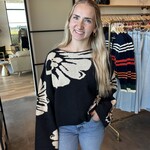 promesa Flower Print Sweater