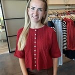 mod ref Cable Knit Poppy Cardigan