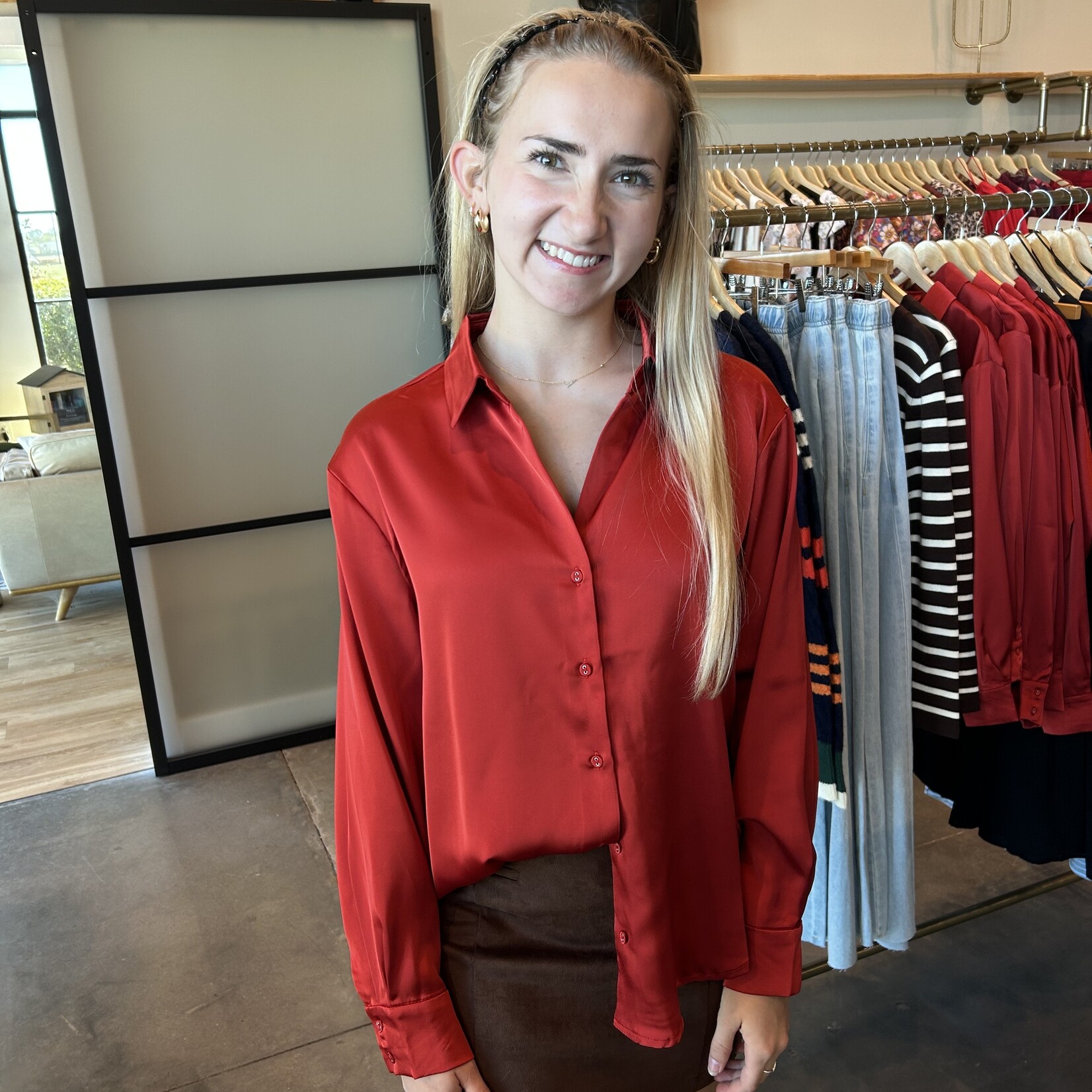 mod ref Satin Irina Top