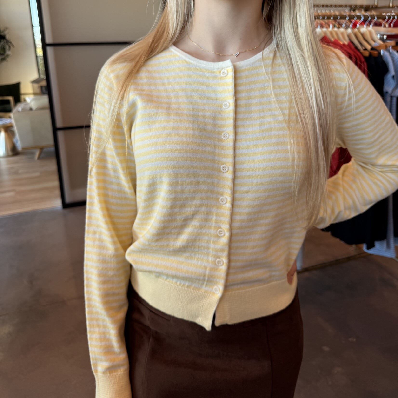 mod ref Striped Montana Cardigan