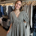 mod ref Gingham Aileen Mini Dress