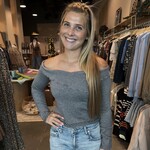 Le Lis Lettuce Trim Knit Sweater Top