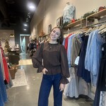 fore collection inc. Mock Neck Tulle Top