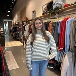 mod ref Striped Klein Sweater