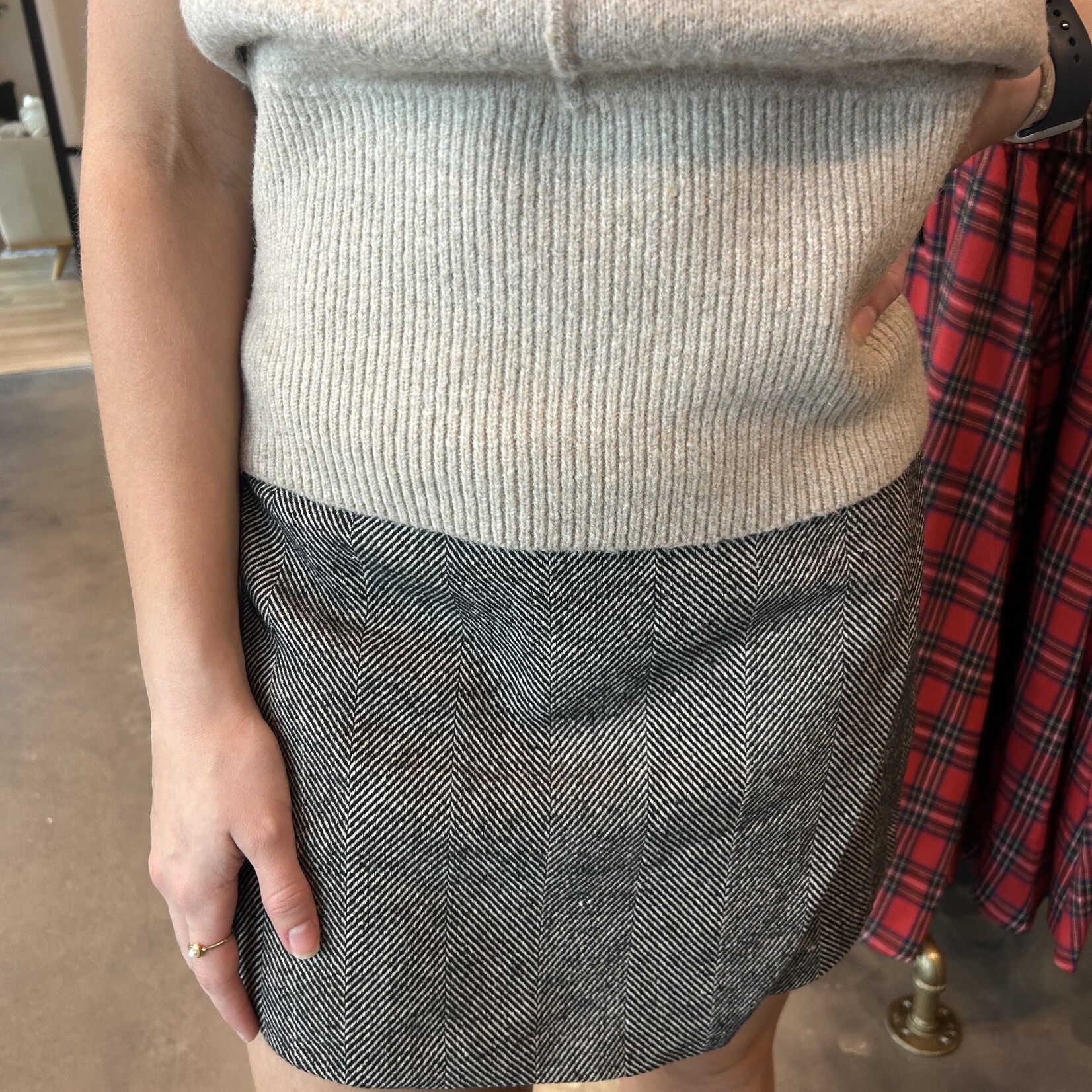 miou muse Herringbone Skort