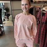 day + moon Striped Loose Fit Shorts Set