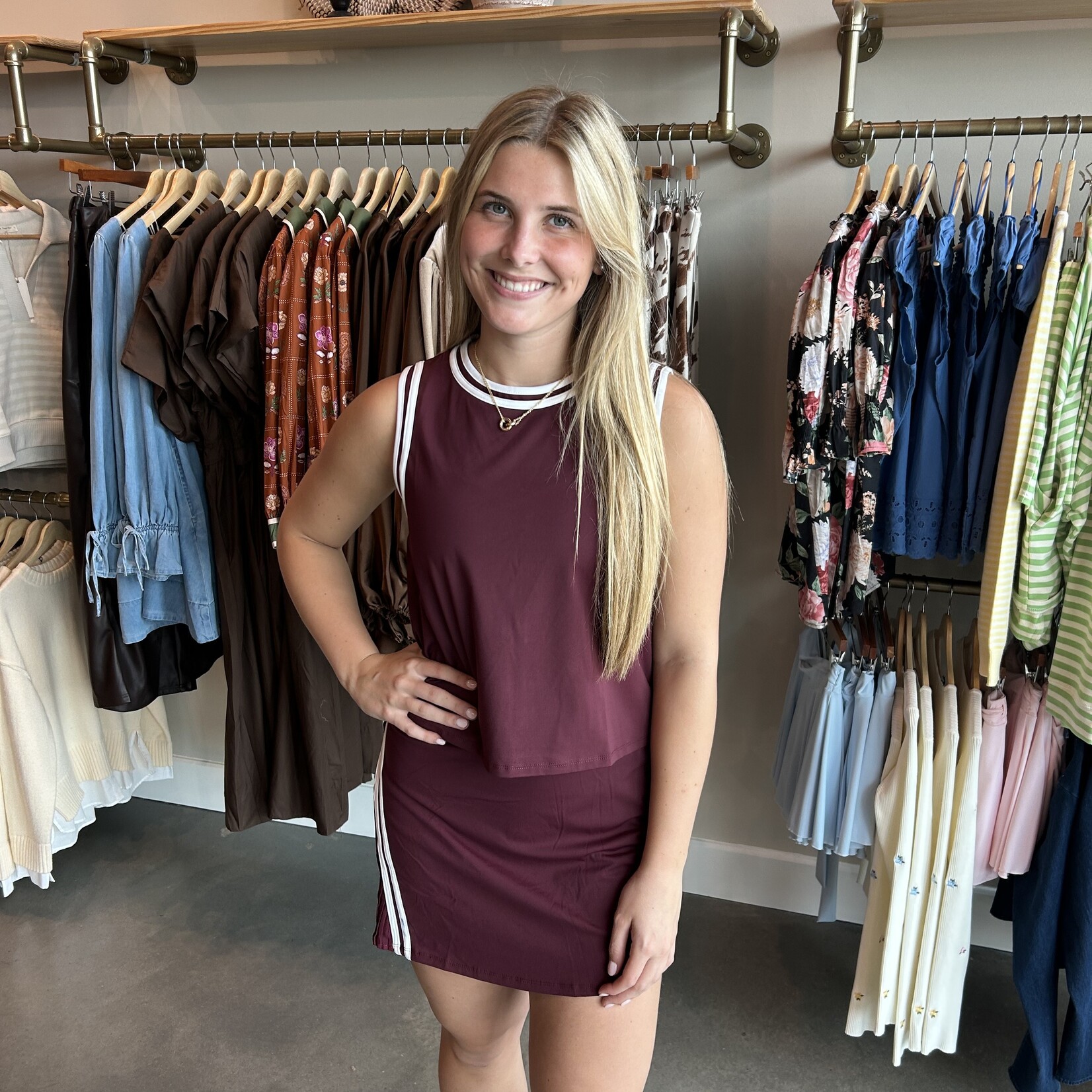 tcec Contrast Stripe Athletic Set