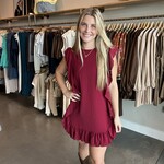 tcec Embellished Ruffle Dress