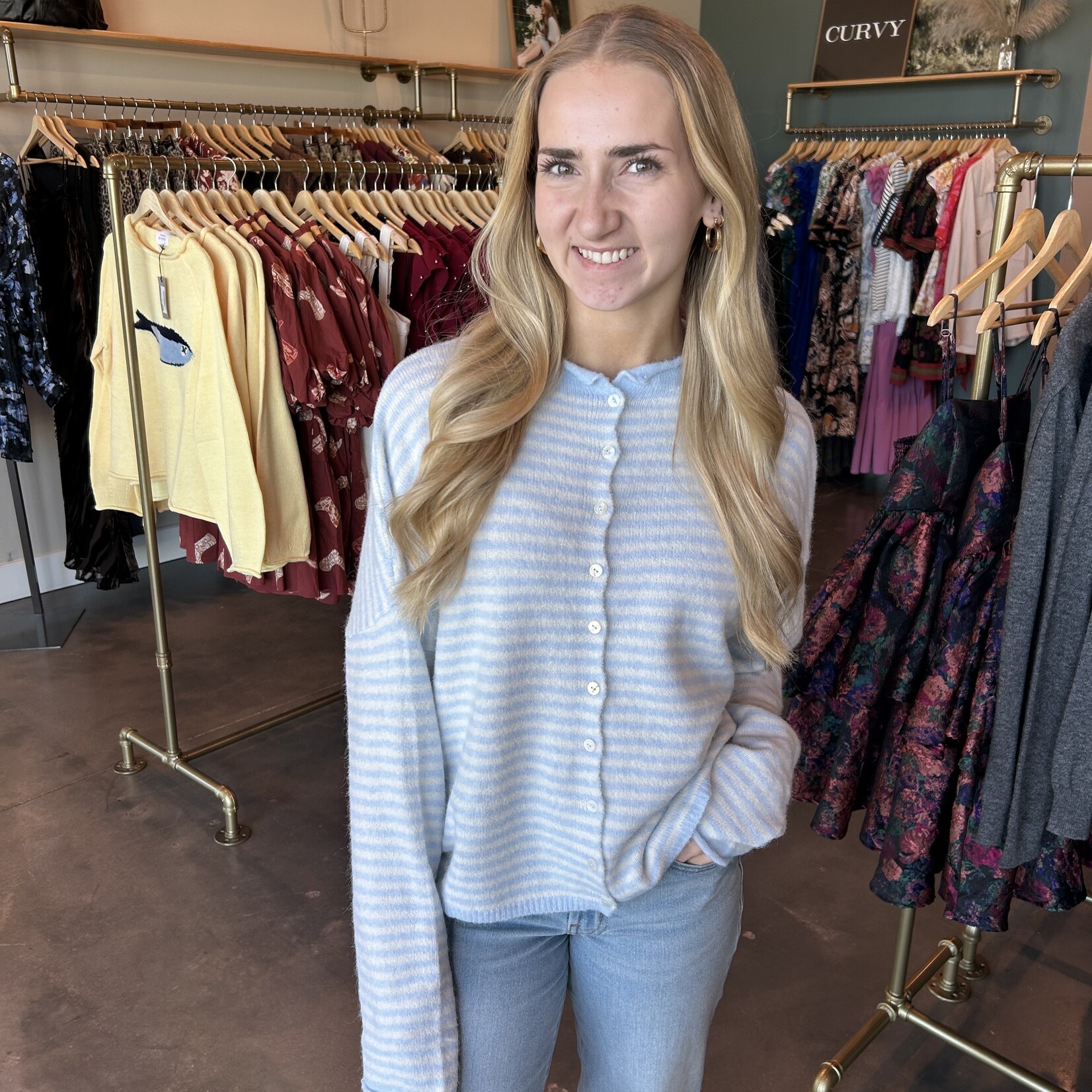 Things between Striped Piper Cardigan