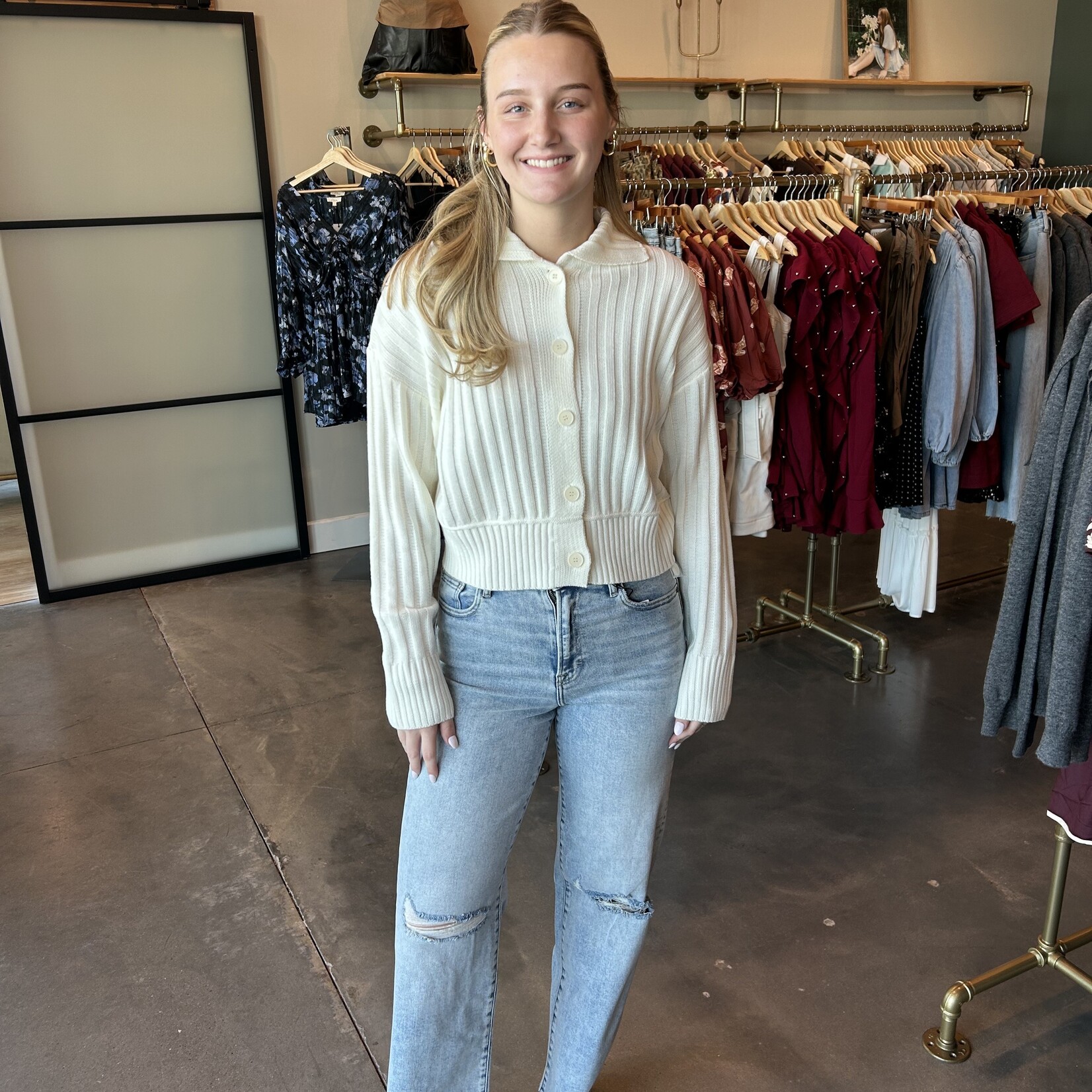 hidden High Waist Dad Jean