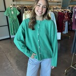 Le Lis Long Sleeve Crew Neck Cardigan