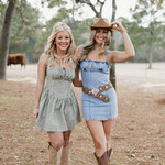 klesis Sleeveless Denim Bustier Mini Dress