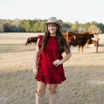 tcec Embellished Ruffle Dress