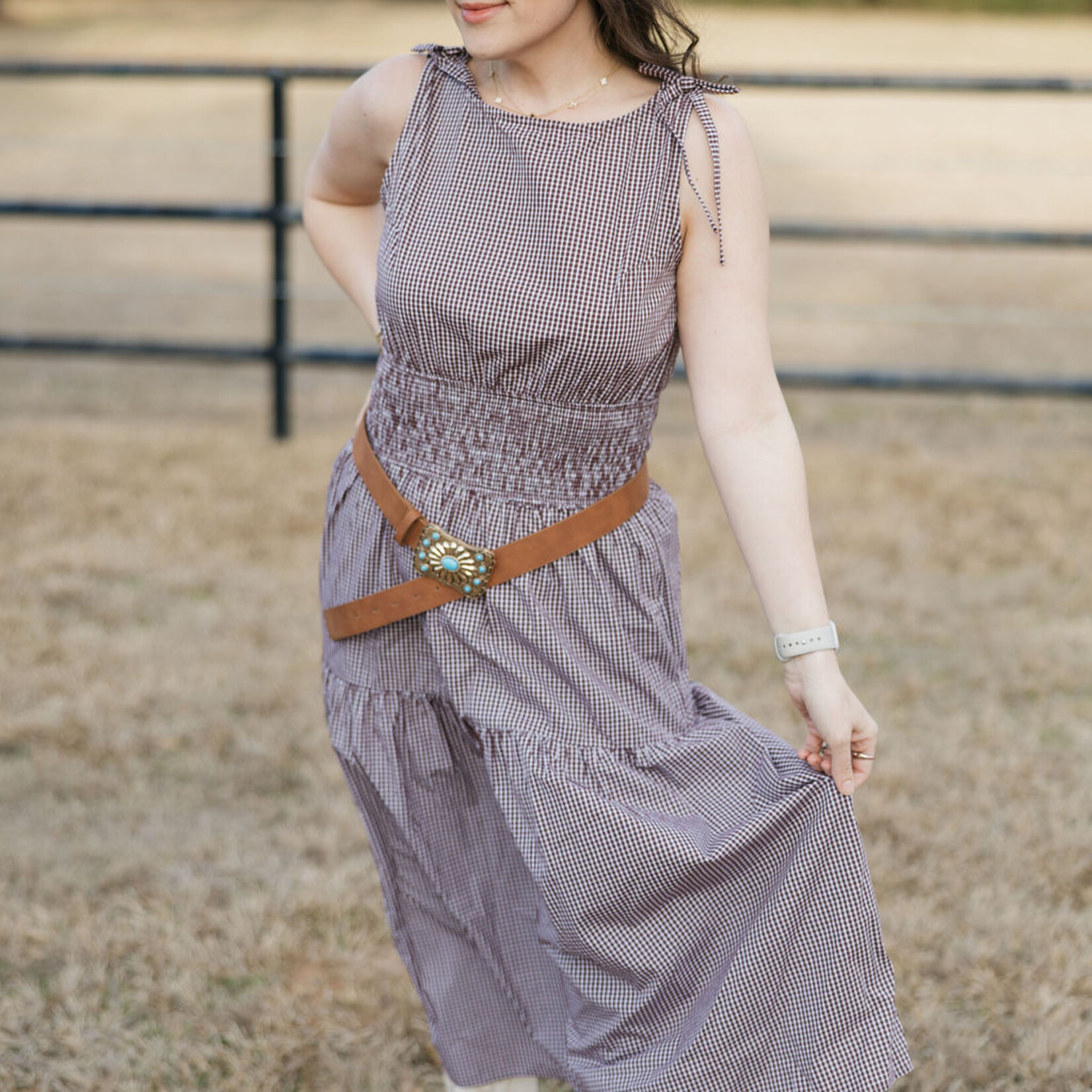 mod ref Smocked Waist Carrol Dress