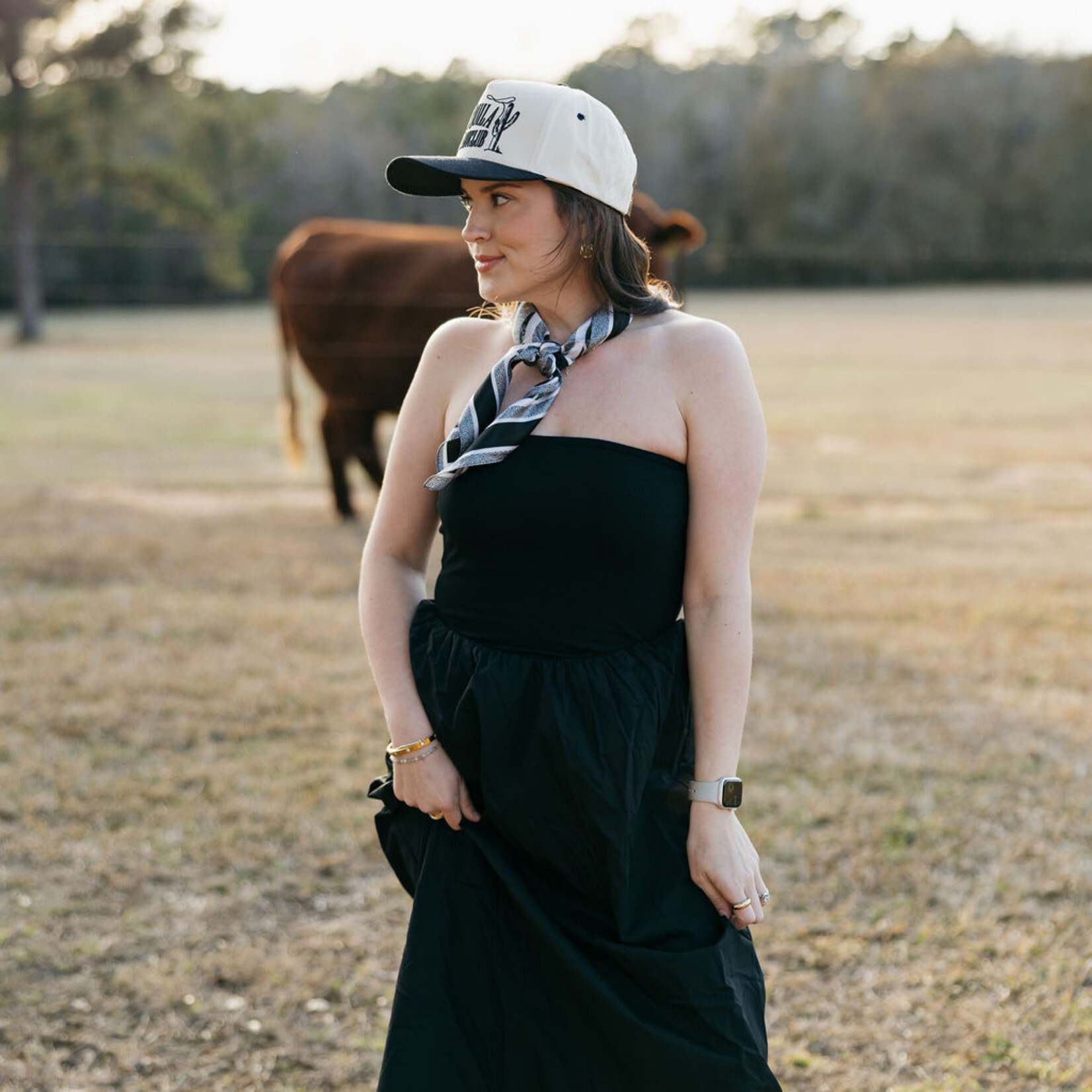 needii Ribbed Bodice Tube Maxi Dress