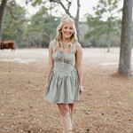 needii Smocked Gingham Mini Dress w/ Open Back