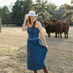 needii Corset Tube Bodice Stretch Denim Mini Dress