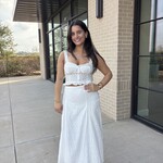 Eyelet Detail Top and Skirt Set