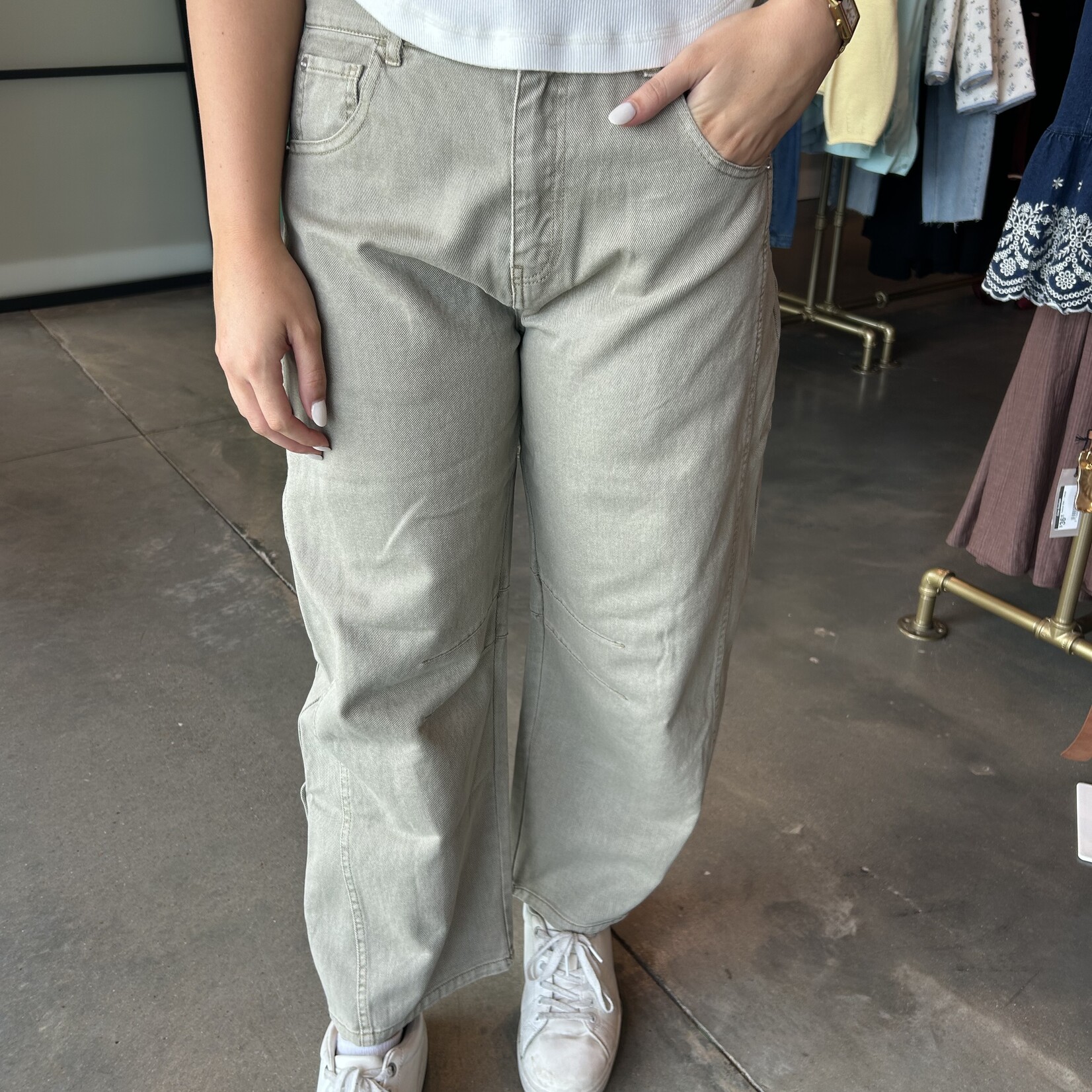 High Waist Wide Leg Cropped Pants