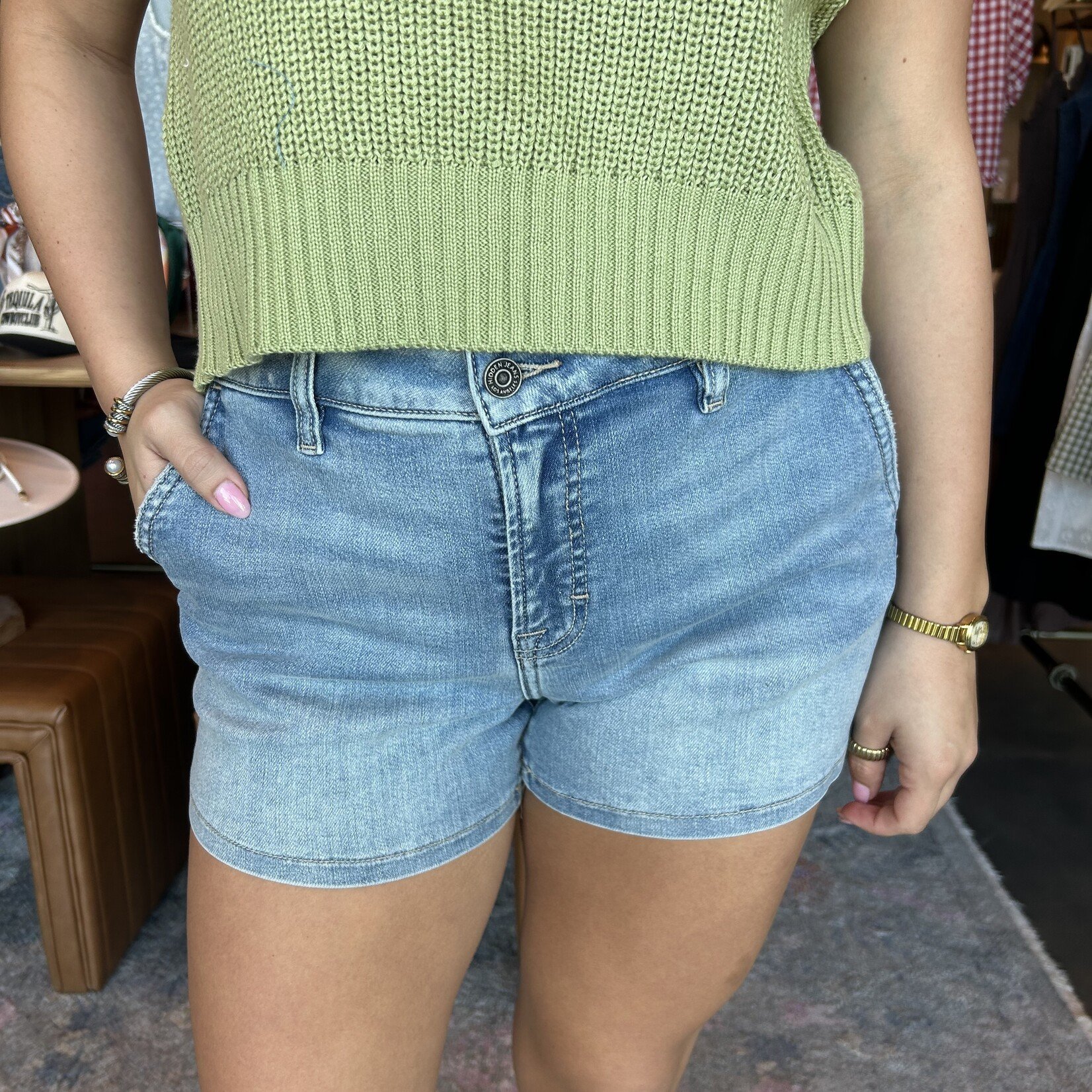 hidden High Rise Stretch Shorts