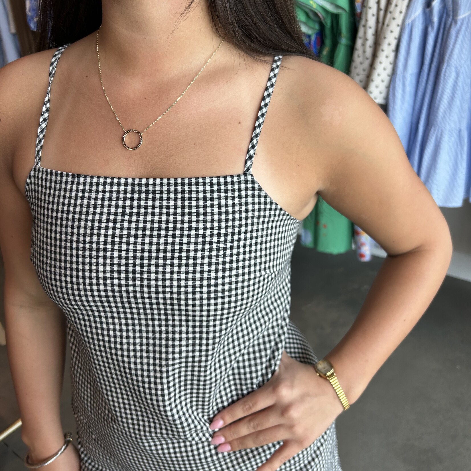 tcec Gingham Mini Dress