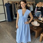 tcec Twist Detail Striped Maxi Dress