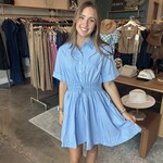 entro Smocked Waist Mini Dress