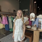 Lace Trim Button Down Top and Mini Skirt Set