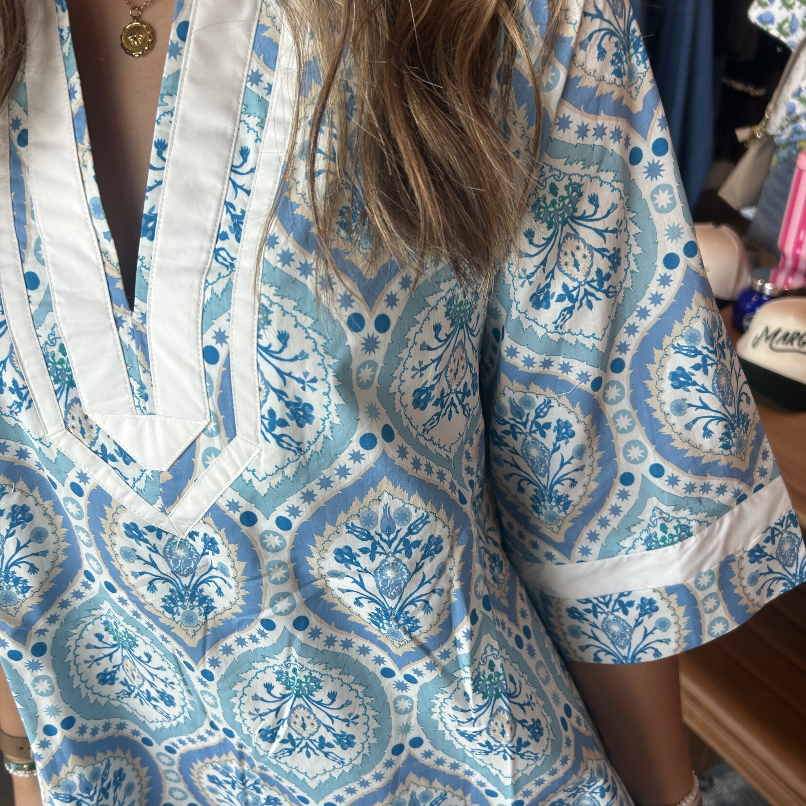 entro A-line Printed Mini Dress