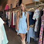 tcec Flare Hem Belted Mini Dress