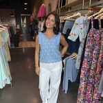 tcec Eyelet Bow Strap Tank