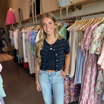 miou muse Short Sleeve Cardigan w/ Matching Tank